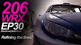 PEUGEOT 206 WRC INSPIRED BODY KIT! *2021 design* - Building a budget WRC car - Ep30 [BlendLine]