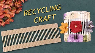 Multi purpose room organizer - DIY makeup organizer with cardboard - recycling craft