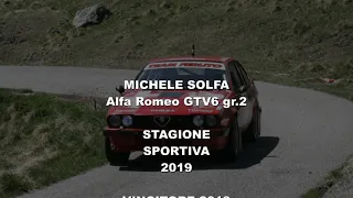 Solfa Michele Alfetta GTV6 gr.2 rally Stagione 2019