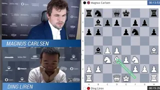 AMAZING WIN!! Ding Liren vs Magnus Carlsen || Opera Euro Rapid - R13