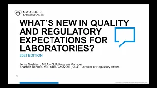 What’s New in Quality and Regulatory Expectations for Laboratories? [2022]
