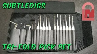 SubtleDigs Tri-Fold Lock Pick Set Review