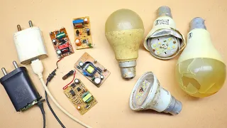 Awesome Uses of Old Mobile Charger and LED Light Bulbs