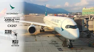 Cathay Pacific Economy | AIRBUS A350-900 | HONG KONG to LONDON HEATHROW | FLIGHT REVIEW #2