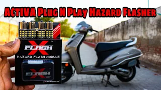 Activa Plug N Play Hazard Flasher 😮 | Tail light flasher | Activa Modification | FlashX