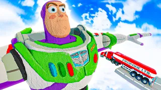 CARS vs BAZZ LIGHTYEAR in Teardown!