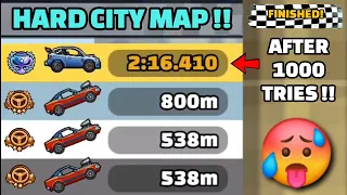 I FINISH HARD CITY MAP AFTER 1000+ TRIES 🥵 IN COMMUNITY SHOWCASE - Hill Climb Racing 2