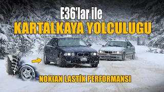 BMW E36' lar ile Bolu - Kartalkaya Çıkartması ! Harika bir kar sürüşü !!!