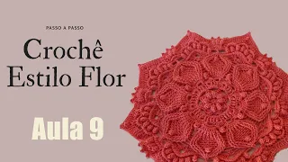 Forro de Croche Estilo Flor Passo a Passo Parte 9