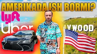 AMERIKADA ISH YUQ | UBER LYFT | TAKSIDA NIMA GAP | #USA  CALIFORNIA | VLOG #1