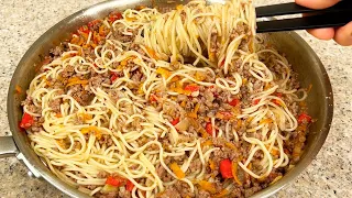 Dies ist ein so leckeres Spaghetti Rezept, dass Sie es lieben werden. Unglaublich gesunde Pasta