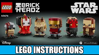 LEGO Instructions - BrickHeadz - Star Wars - 40676 - The Phantom Menace (All Books)