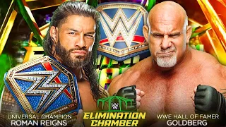 Goldberg shocks Roman Reigns with devastating Spear 😱😱: WWE Elimination Chamber 2022 | #wwe #gaming