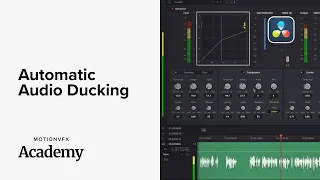 Automatic Audio Ducking — DaVinci Resolve Lesson 18 — MotionVFX Academy