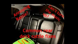 Fix That Annoying Rear Deck Rattle for "free" (DIY) 2006 Acura TL