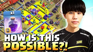 KAZUMA deletes this WHOLE BASE with 1 RAGE! UNBELIEVABLE! Clash of Clans