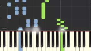 Piano tutorial: Yann Tiersen - La Valse d'Amelie (Amelie soundtrack - original ver.) (Synthesia)