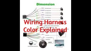 car stereo wiring harness explained