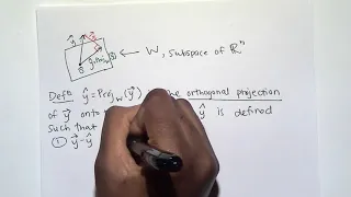 6.2 and 6.3 part 2 - Orthogonal Complements and Orthogonal Projections