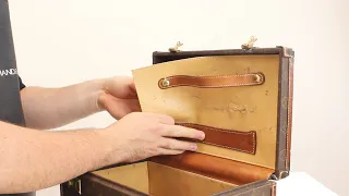 [ASMR] Restoring A Vintage Louis Vuitton Vanity Case