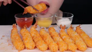 ASMR * Fried shrimp (spicy sauce, mayonnaise, mustard) EATING SOUND MUKBANG 먹방 새우튀김