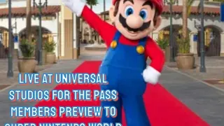 Live at Universal Studios at the preview of Super Nintendo World