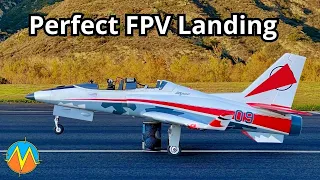 FPV RC Jet Precision Landing Drills Using Head Tracker & Reflex Sight  🎯📐🛬
