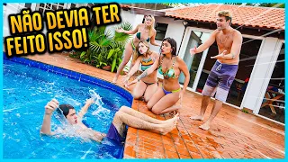 MEU IRMÃO NÃO DEVIA TER TENTADO IMPRESSIONAR A EX NAMORADA NA PISCINA!! ( DEU RUIM )[ REZENDE EVIL ]