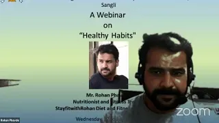 BVDU, IMRDA, Sangli Webinar on Healthy Habits