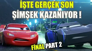 Arabalar 3 Şimşek Yarışı Kazanıyor !  | Silinen Final Sahnesi Part 2