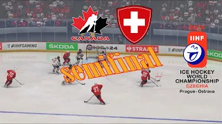 Canada vs. Switzerland Semifinal Faceoff! | NHL 2024 World Championship Simulation