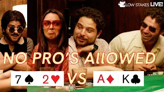 BEWILDERING strategies at an Amateur Poker Tournament | Low Stakes Live! Night Four