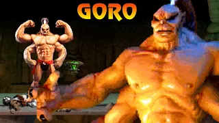 Goro Boss Playthrough Mortal Kombat Trilogy PS1 Playstation