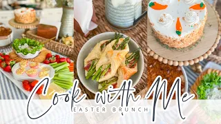 COOK WITH ME // EASTER BRUNCH // EASY SEMI-HOMEMADE EASTER DINNER // CHARLOTTE GROVE FARMHOUSE