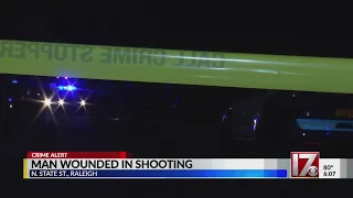 Man wounded in shooting near downtown Raleigh