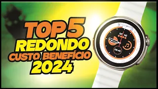 TOP 5 Smartwatches REDONDOS Para 2024 (Custo x Benefício)