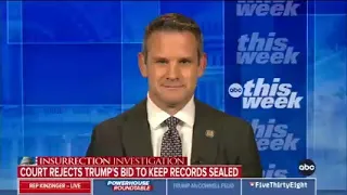 Rep. Kinzinger On ABC: Jan 6 Investigation, Protection of Democracy, Upholding Law