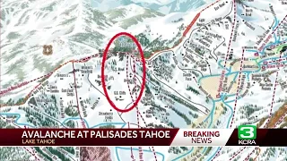 Avalanche reported at Lake Tahoe ski resort; crews performing searches at Palisades Tahoe