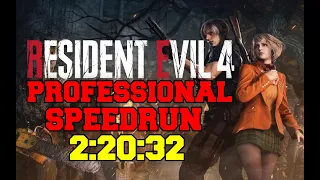 Resident Evil 4 Remake Professional Speedrun 2:20:32