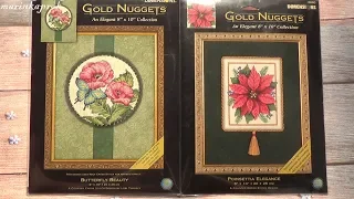 Dimensions Gold Nuggets - "Poinsettia Elegance" и "Butterfly Beauty"