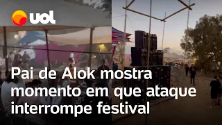 Guerra em Israel: Pai de Alok grava momento em que ataque de Hamas interrompe festival