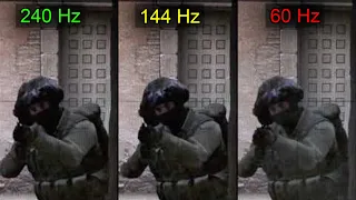 🔮 240hz vs 144hz vs 60hz Comparison (Slow Motion)