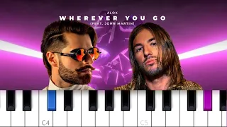 Alok - Wherever You Go ft John Martin (Piano Tutorial)