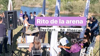 ⌛ RITUAL/CEREMONIA de la ARENA | Perfect (Ed Sheeran) piano & violin | Boda civil | Miss Violina