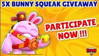 Brawl Stars Moon Bunny Squeak Skin 5x Giveaway 🔥 PARTICIPATE NOW !#brawlstars #giveaway