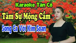 Karaoke Tân Cổ | Tâm Sự Mộng Cầm | Song Ca Với Kim Soan | Beat Trần Huy 2021