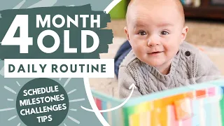 DAILY ROUTINE of a 4 MONTH OLD Baby: Schedule, Milestones, Tips and Tricks | The Carnahan Fam