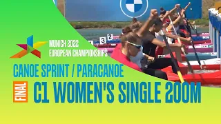 C1 Women's 200m Final A Munich 2022 / European Championships