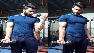 Tiger Singh - Biceps Workout at Gym