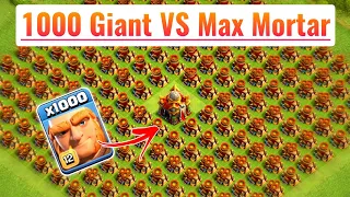 1000 Giant VS Max Mortar Attack!